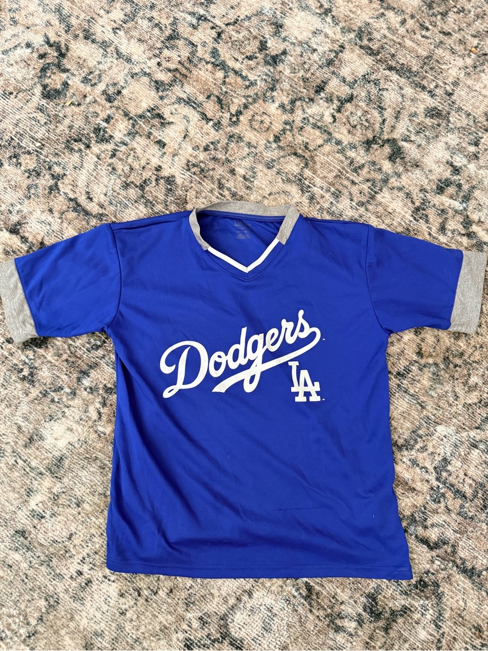 Genuine Merchandise Dodgers Tee - Royal Blue with Gray Trim